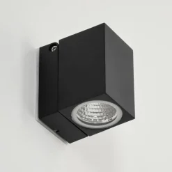 hofstein Applique murale d'extérieur Holiseva LED Noir, 1 lumière