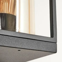 hofstein Applique murale d'extérieur Palanga Brun, Couleur bois, Noir, 1 lumière