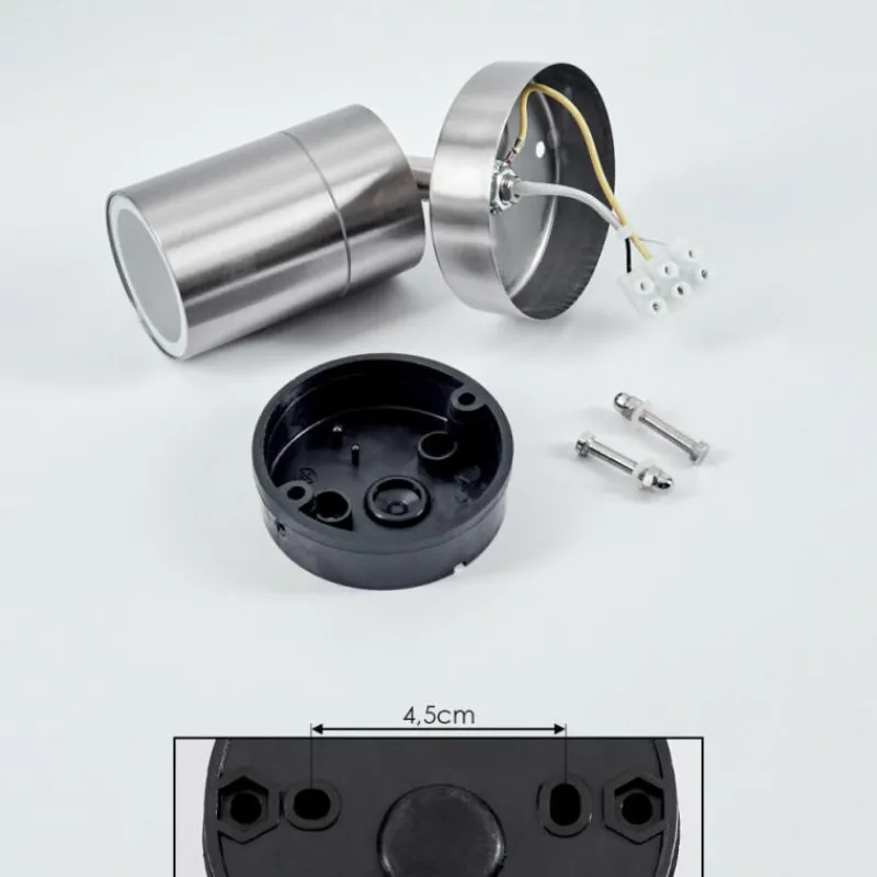 hofstein Applique murale d'extérieur Corneda Acier inoxydable, 1 lumière