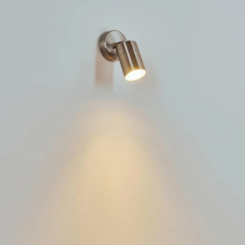 hofstein Applique murale d'extérieur Corneda Acier inoxydable, 1 lumière