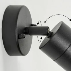 hofstein Applique murale d'extérieur Corneda Noir, 1 lumière