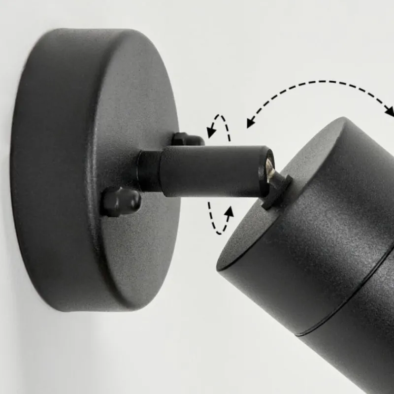 hofstein Applique murale d'extérieur Corneda Noir, 1 lumière