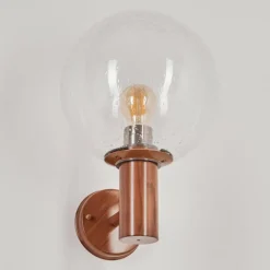 hofstein Applique murale d'extérieur Bubodefo Brun, Couleur bois, 1 lumière