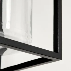 hofstein Applique murale d'extérieur Palanga LED Noir, 1 lumière, Détecteur de mouvement