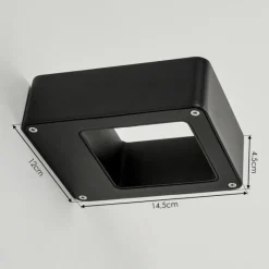 hofstein Applique murale d'extérieur Strandbyn LED Noir, 1 lumière