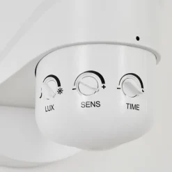 hofstein Applique murale d'extérieur Langra LED Blanc, 2 lumières, Détecteur de mouvement