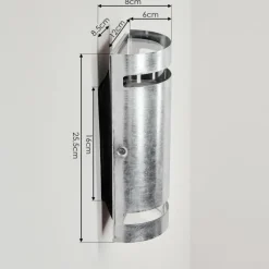 hofstein Applique murale d'extérieur Maturin Zingué, 2 lumières