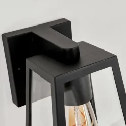 Lampes Vintages & Rétros-hofstein Applique murale d'extérieur Juanico Noir, 1 lumière