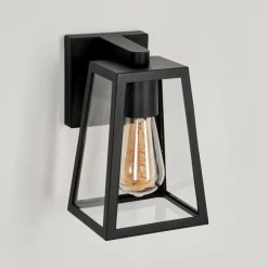 Lampes Vintages & Rétros-hofstein Applique murale d'extérieur Juanico Noir, 1 lumière