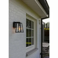 Luminaires Lutec Applique murale d'extérieur Lutec FIA Noir, 1 lumière