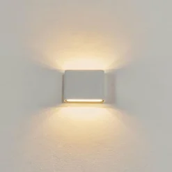 hofstein Applique murale d'extérieur Tammisaari LED Transparent, Blanc, 1 lumière