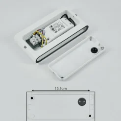 hofstein Applique murale d'extérieur Tammisaari LED Transparent, Blanc, 1 lumière