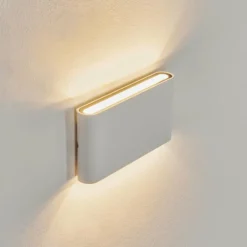 hofstein Applique murale d'extérieur Tammisaari LED Transparent, Blanc, 1 lumière