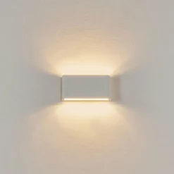 hofstein Applique murale d'extérieur Tammisaari LED Transparent, Blanc, 1 lumière