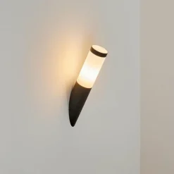 hofstein Applique murale d'extérieur Ruti Noir, 1 lumière