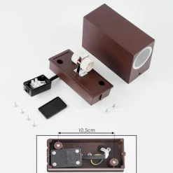 hofstein Applique murale d'extérieur Kingstown Rouille, 2 lumières