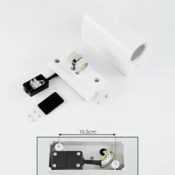 hofstein Applique murale d'extérieur Kingstown Blanc, 2 lumières