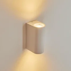 hofstein Applique murale d'extérieur Kingstown Blanc, 2 lumières