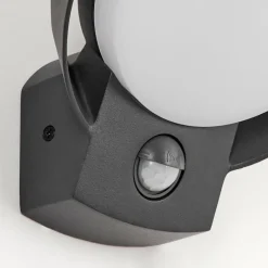 hofstein Applique murale d'extérieur Kelo LED Anthracite, 1 lumière, Détecteur de mouvement