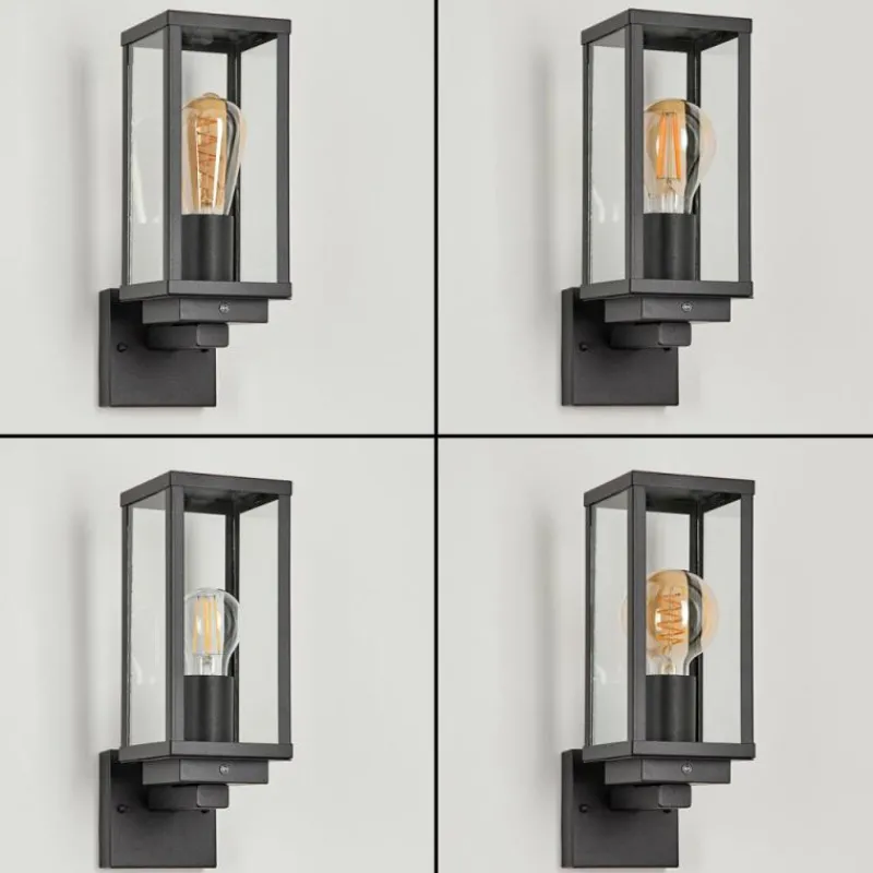 hofstein Applique murale d'extérieur Lapa Noir, 1 lumière