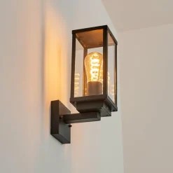 hofstein Applique murale d'extérieur Lapa Noir, 1 lumière