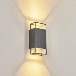 hofstein Applique murale d'extérieur Ramalhal Anthracite, 2 lumières