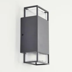 hofstein Applique murale d'extérieur Ramalhal Anthracite, 2 lumières