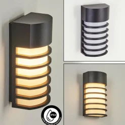 hofstein Applique murale d'extérieur Kurola Noir, 1 lumière