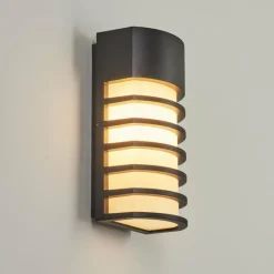 hofstein Applique murale d'extérieur Kurola Noir, 1 lumière