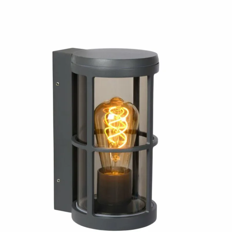 Luminaires Rustiques-Luminaires Lucide Applique murale d'extérieur Lucide NAVI Anthracite, 1 lumière