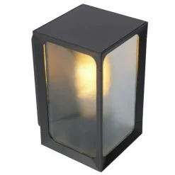 Luminaires Rustiques-Luminaires Lucide Applique murale d'extérieur Lucide CAGE LED Anthracite, 1 lumière