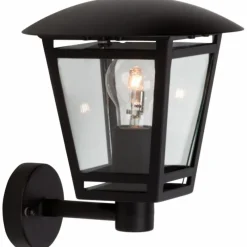 Luminaires Rustiques-Luminaires Brilliant Applique murale d'extérieur Brilliant Shermie Noir, 1 lumière