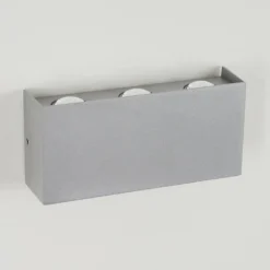 hofstein Applique murale d'extérieur Morenos LED Argenté, Blanc, 6 lumières