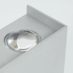 hofstein Applique murale d'extérieur Morenos LED Argenté, Blanc, 6 lumières