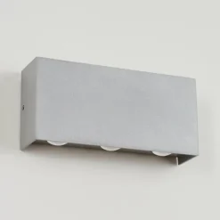 hofstein Applique murale d'extérieur Morenos LED Argenté, Blanc, 6 lumières