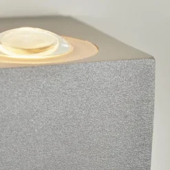 hofstein Applique murale d'extérieur Curvel LED Argenté, 2 lumières