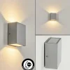 hofstein Applique murale d'extérieur Casmilo LED Argenté, 2 lumières