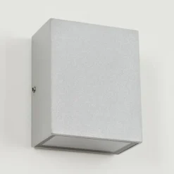 hofstein Applique murale d'extérieur Casmilo LED Argenté, 2 lumières