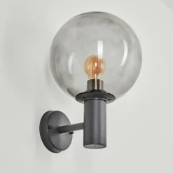 Suspension Verre Fumé-hofstein Applique murale d'extérieur Bostarenga Anthracite, 1 lumière