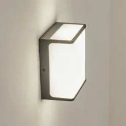 hofstein Applique murale d'extérieur Burseryd LED Anthracite, Blanc, 1 lumière