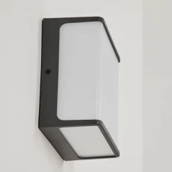 hofstein Applique murale d'extérieur Burseryd LED Anthracite, Blanc, 1 lumière