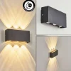 hofstein Applique murale d'extérieur Morenos LED Anthracite, Blanc, 6 lumières