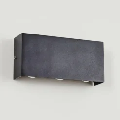 hofstein Applique murale d'extérieur Morenos LED Anthracite, Blanc, 6 lumières