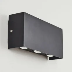 hofstein Applique murale d'extérieur Morenos LED Anthracite, Blanc, 6 lumières