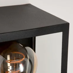 Lampes Vintages & Rétros-hofstein Applique murale d'extérieur Hakkas Noir, 1 lumière