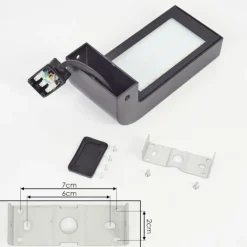 hofstein Applique murale d'extérieur Kirkhall LED Noir, 1 lumière