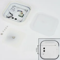 hofstein Applique murale d'extérieur Paleroo LED Blanc, 1 lumière