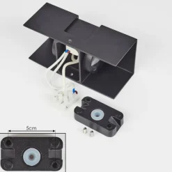 hofstein Applique murale d'extérieur Coorabie LED Noir, 2 lumières