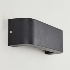 hofstein Applique murale d'extérieur Kirkhall LED Noir, 1 lumière