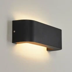 hofstein Applique murale d'extérieur Kirkhall LED Noir, 1 lumière